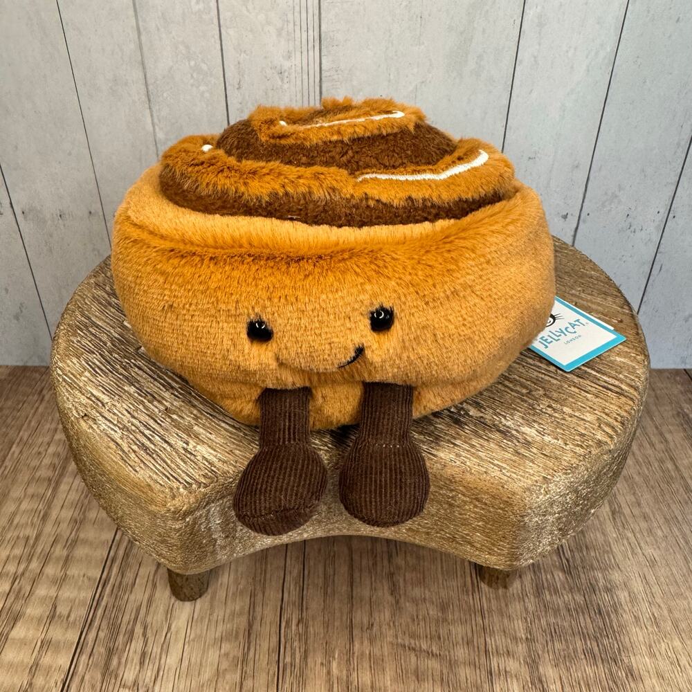 Jellycat Cinnamon Bun Amuseables New FAST SHIP Jellycat Authentic Cinnamon Roll